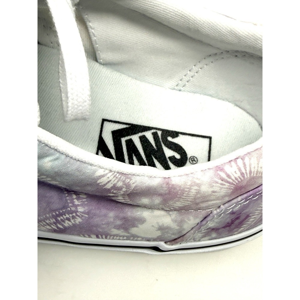 Vans Doheny Multicolor Pink & Blue Tie Dye Heart White Skate Shoes Womens Size 8 - Picture 7 of 11